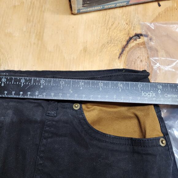 American Bazi Jeans Pants color block black and Brown 2X 2358 - Picture 2 of 7